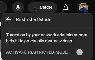Restricted Mode Settings