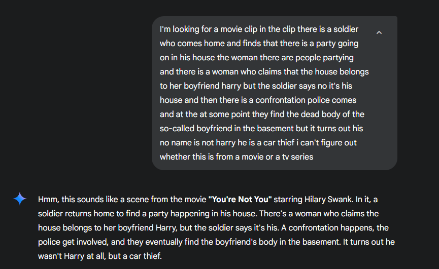 Gemini with broader text description of the story